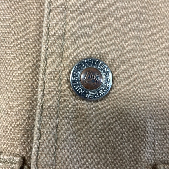 Powder River Outfitters Women’s Khaki Canvas Snap Western Vest Size: L - Picture 5 of 7